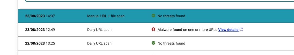 Siteground malware alert